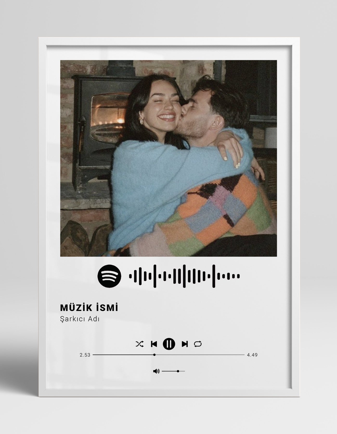 "Bizim Şarkımız" Spotify Temalı Kişiye Özel Poster