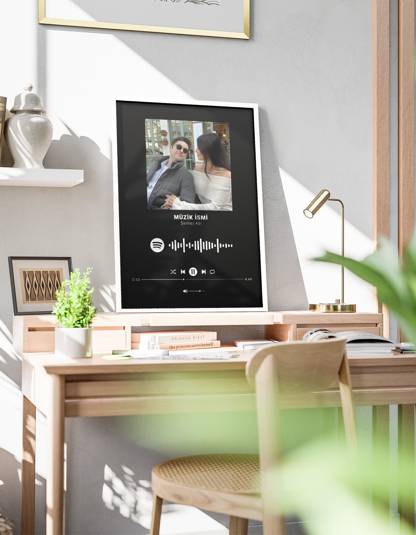 "Bizim Şarkımız" Spotify Temalı Kişiye Özel Poster