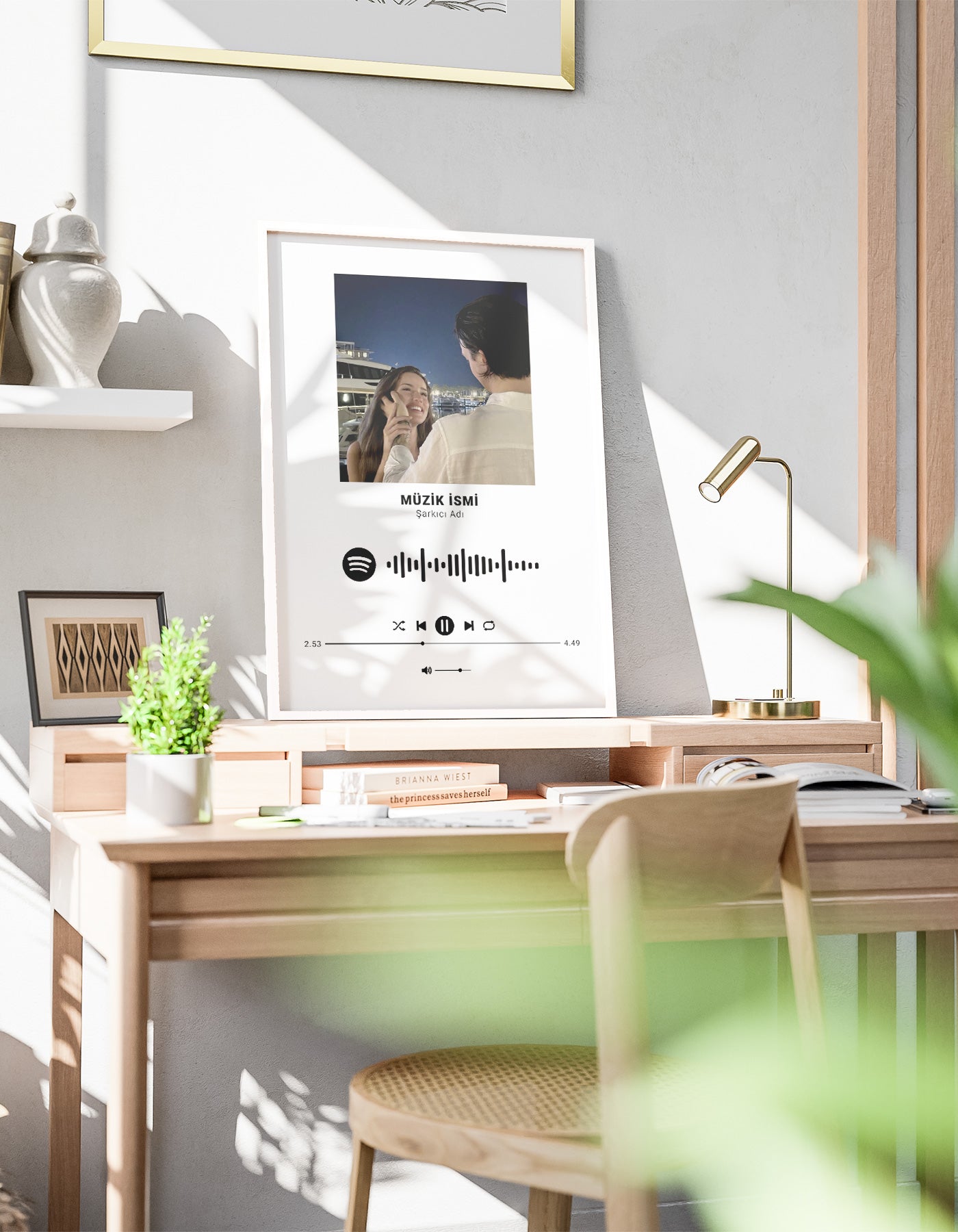 "Bizim Şarkımız" Spotify Temalı Kişiye Özel Poster