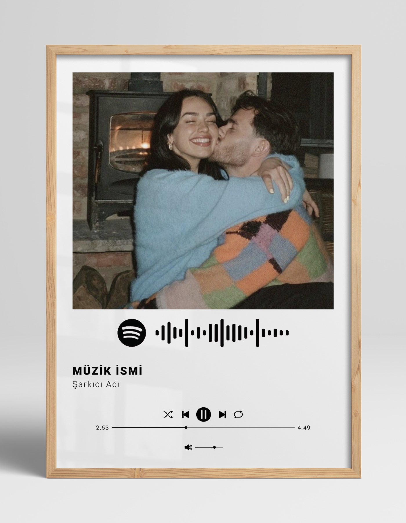 "Bizim Şarkımız" Spotify Temalı Kişiye Özel Poster