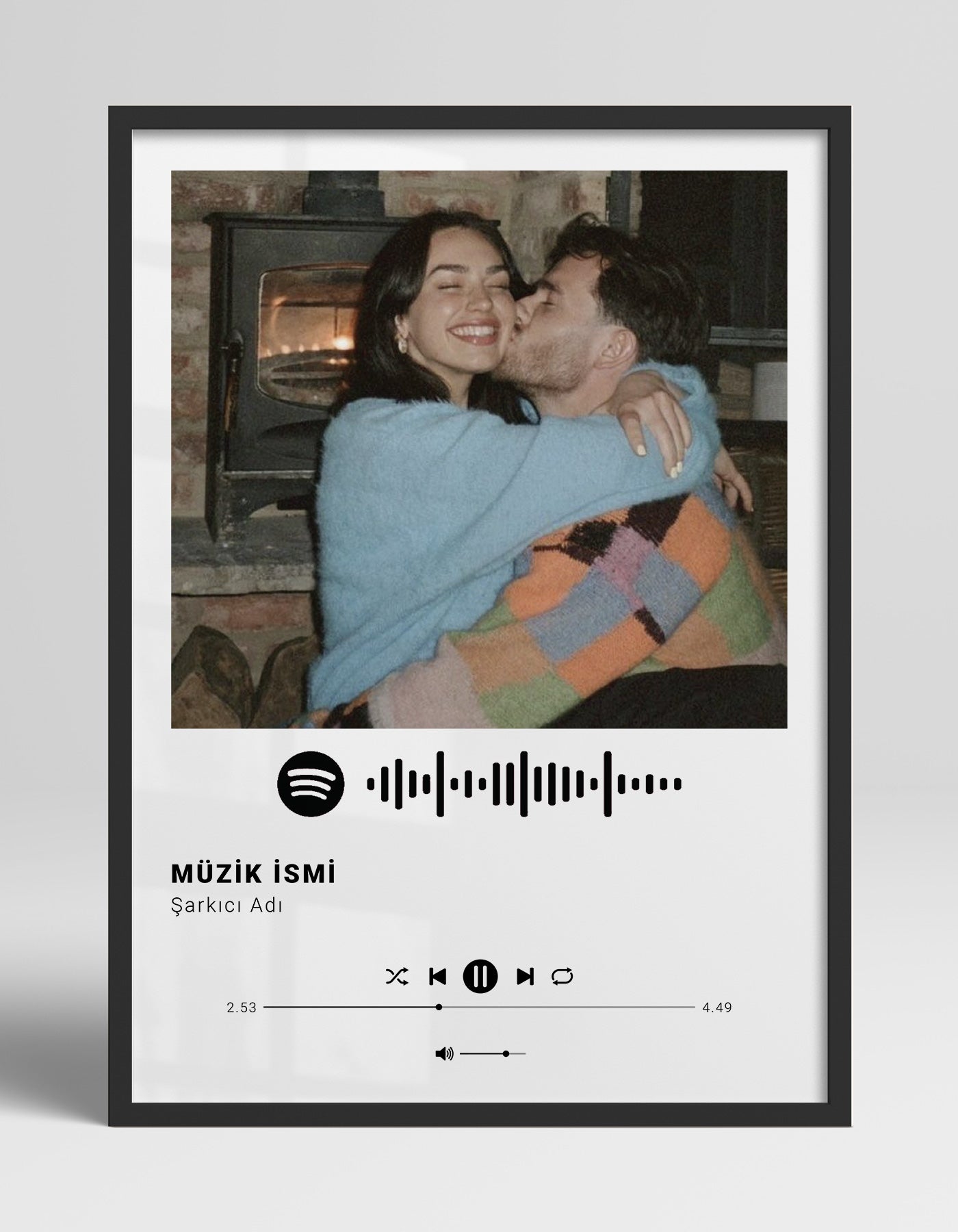 "Bizim Şarkımız" Spotify Temalı Kişiye Özel Poster