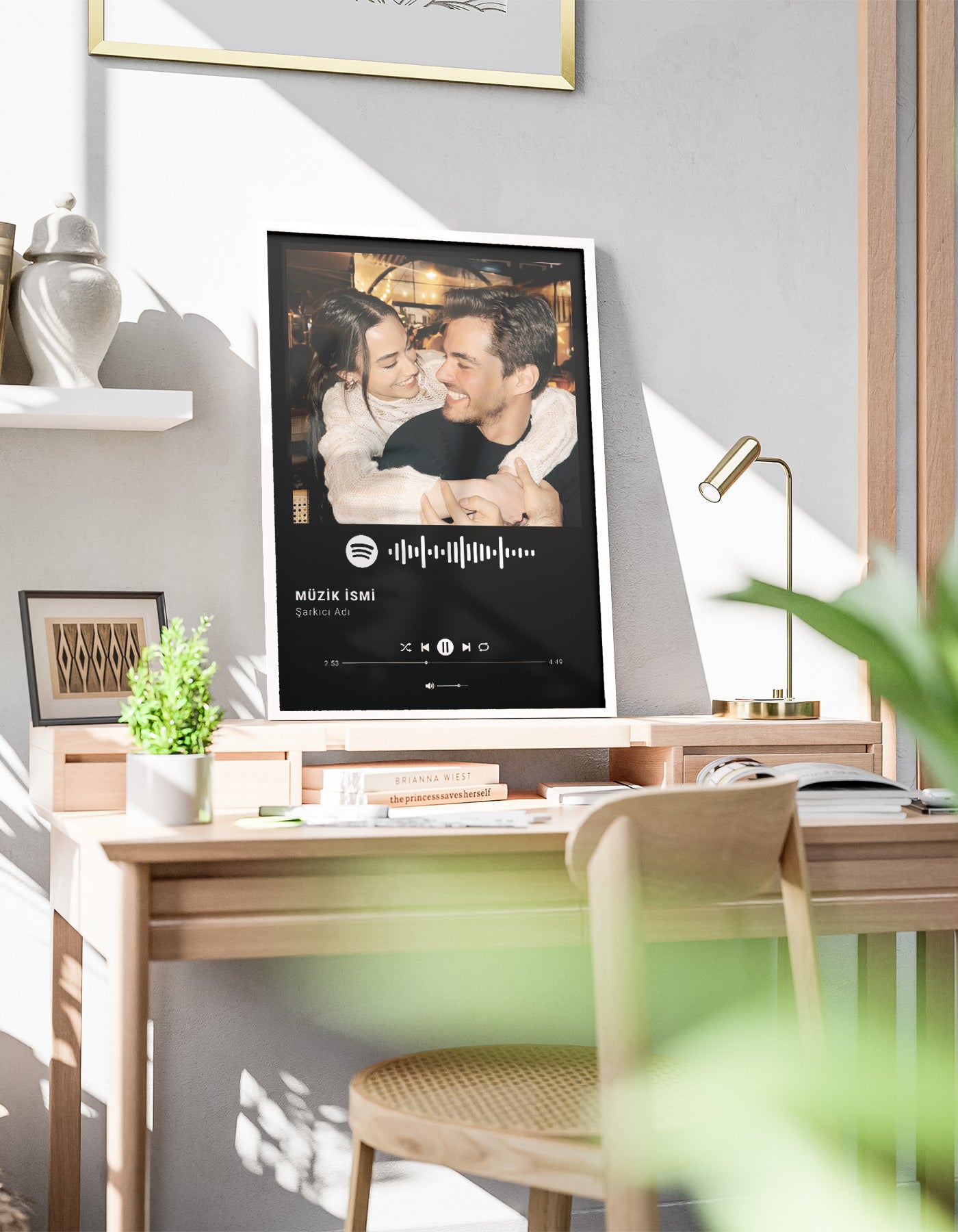 "Bizim Şarkımız" Spotify Temalı Kişiye Özel Poster