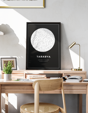 Kişiye Özel Yıldız Haritası Poster - 4