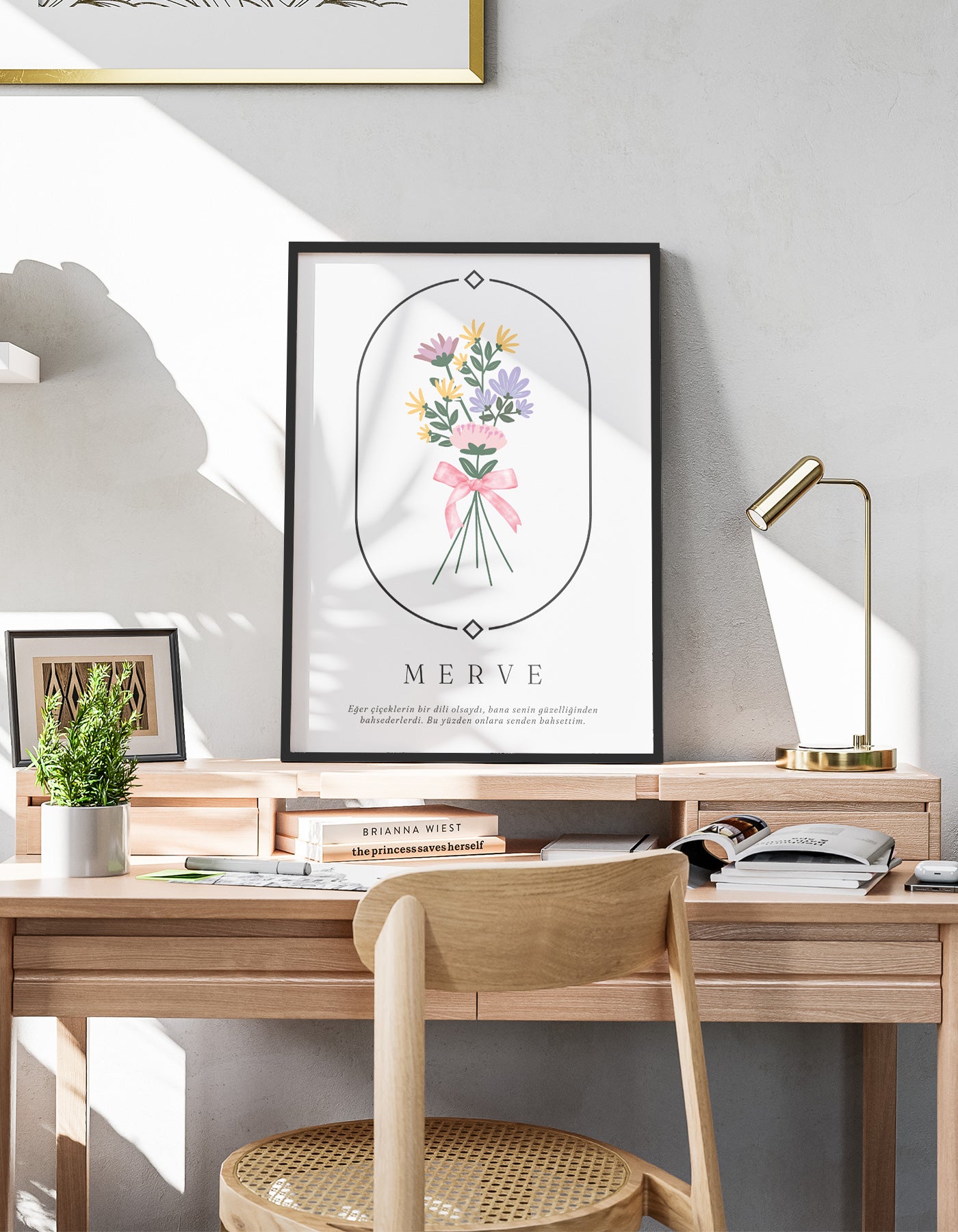 Flower Language Çiçek Dili | Kişiye Özel Poster