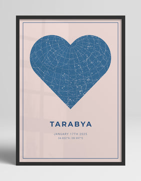 Kişiye Özel Yıldız Haritası Poster - 7