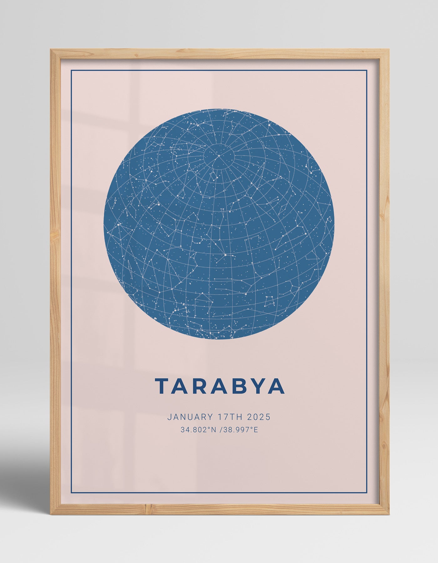 Kişiye Özel Yıldız Haritası Poster - 8