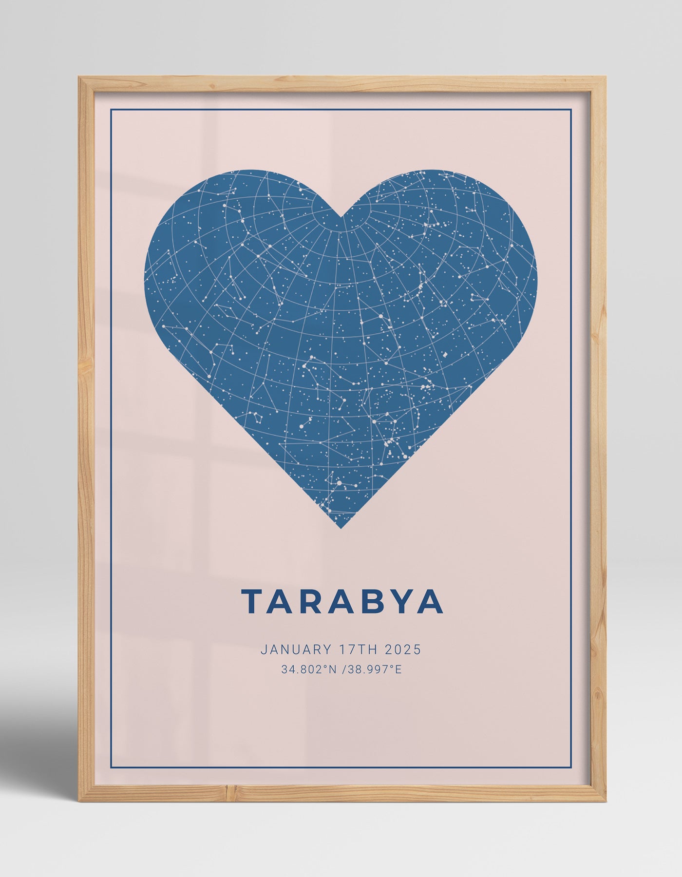 Kişiye Özel Yıldız Haritası Poster - 7