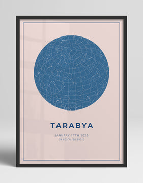 Kişiye Özel Yıldız Haritası Poster - 8