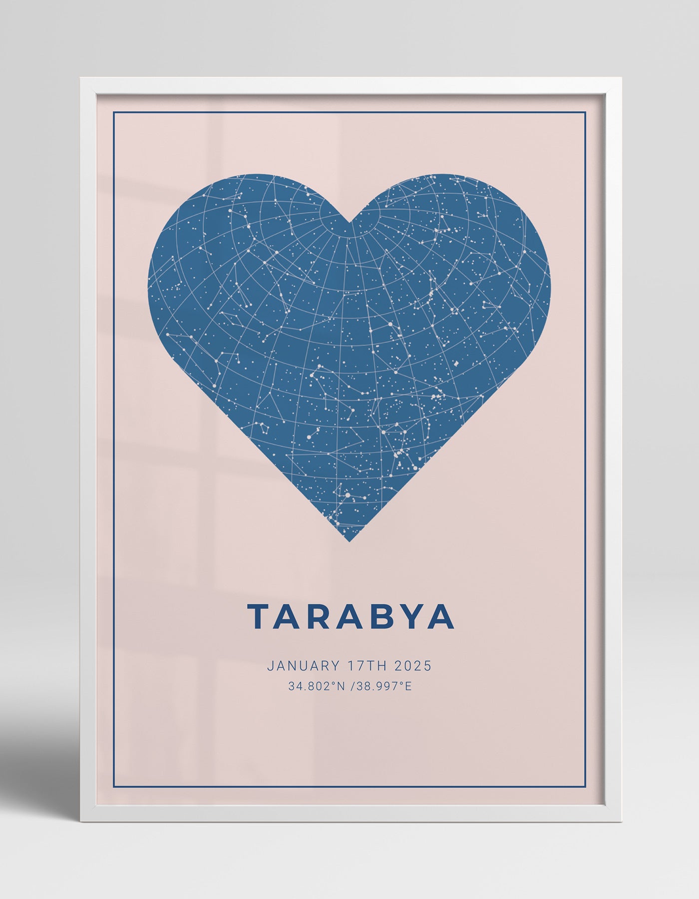 Kişiye Özel Yıldız Haritası Poster - 7