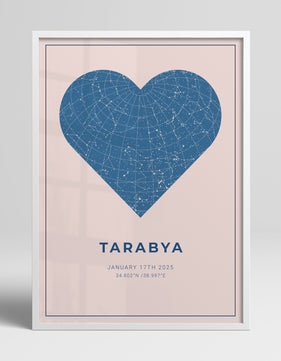 Kişiye Özel Yıldız Haritası Poster - 7