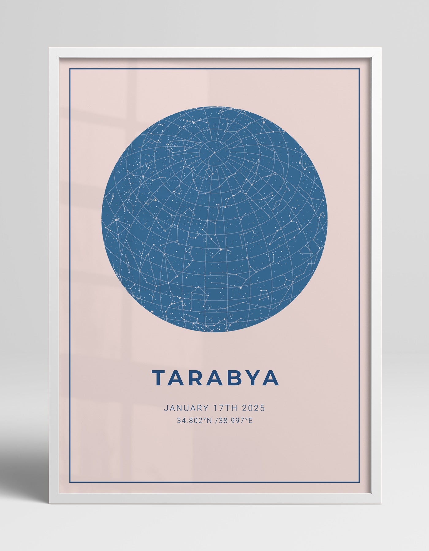 Kişiye Özel Yıldız Haritası Poster - 8