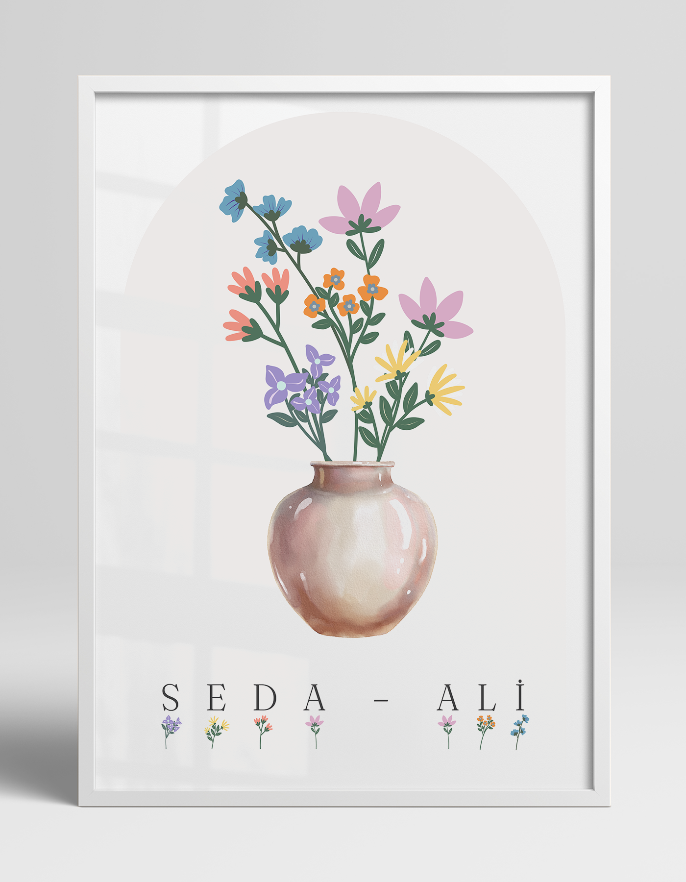 Flower Language Çiçek Dili | Çiftlere Özel Poster