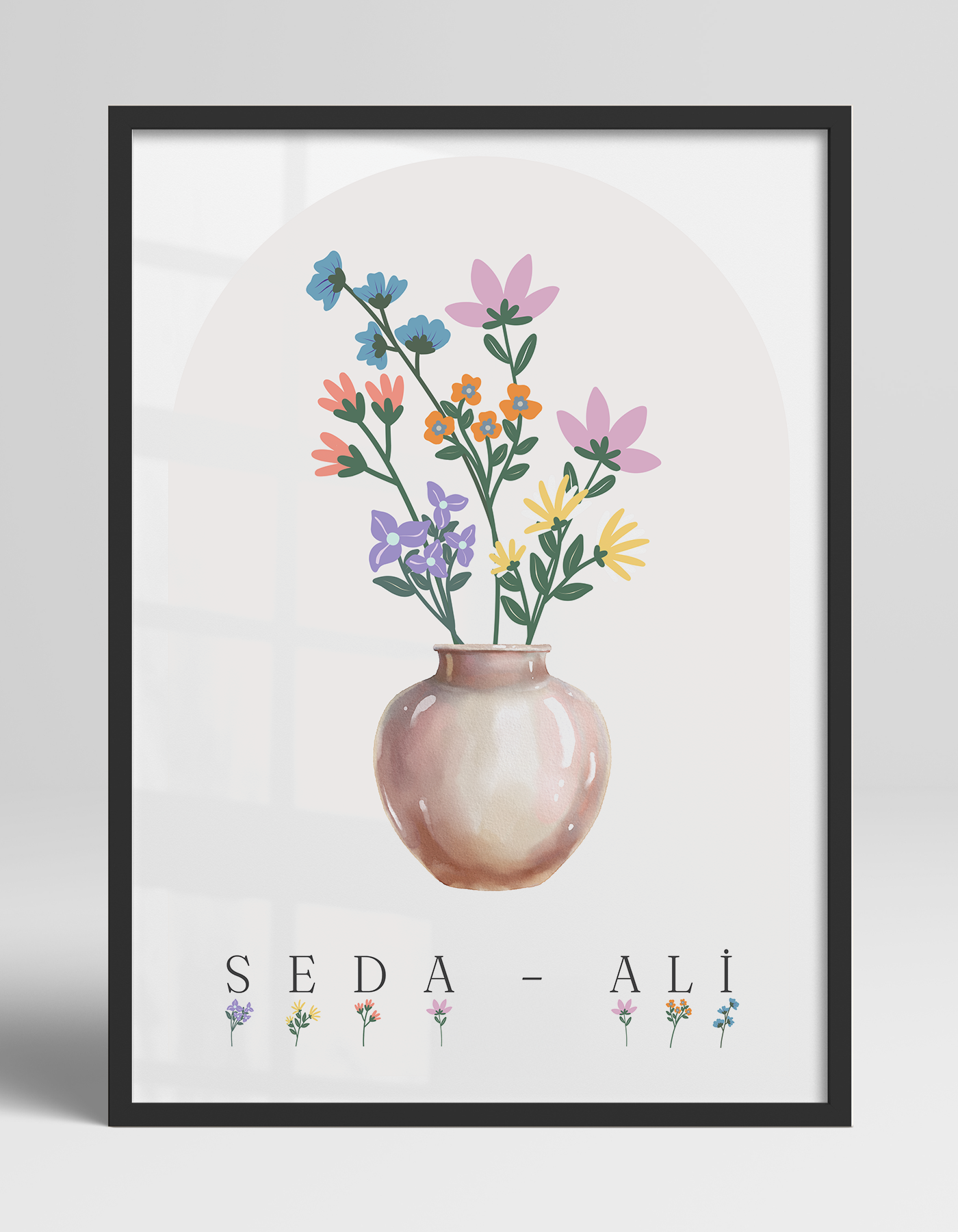 Flower Language Çiçek Dili | Çiftlere Özel Poster